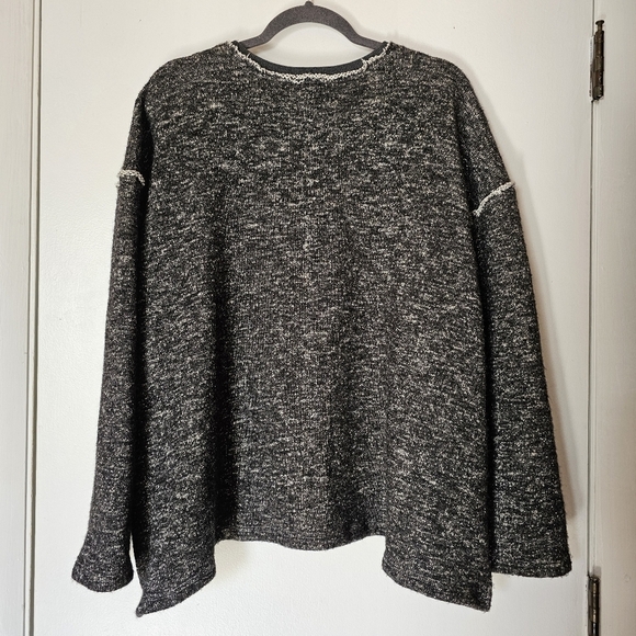 Kleën cotton blend gray ruffled oversized grandmacore winter cardigan Size M - Picture 6 of 7